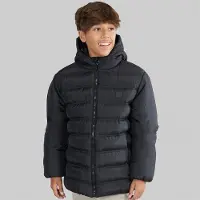 Nicce Blouson matelassé à Capuche Garçon Noir