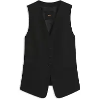 BOSS Gilet en crêpe stretch