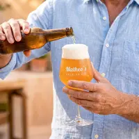 Yoursurprise Verre à bière artisanale sur pied personnalisé - Modern - 1 pièce