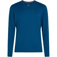 Icebreaker - Sous-vêtement en laine de mérinos - M Merino 200 Oasis LS Crewe Atlantis en Laine - Taille S - Bleu
