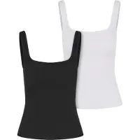 Urban Classics Tb7513a Sleeveless Top 2 Units Blanc,Noir XL Femme
