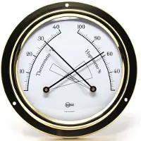 Barigo Tempo 85 Thermo Hygronometer Doré 85 mm