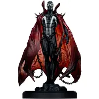 Mcfarlane Toys Statue « Spawn » entièrement en noir, blanc et rouge, édition 1/10, réalisée par Pupeteer Lee, 23 cm
