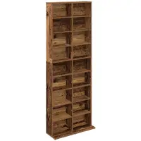 vidaXL Étagère CD en bois, imitation bois, 65 x 23,5 x 175 cm