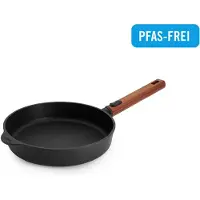 Woll "ECO Logic QXR" poêle à frire plate, Ø 24 cm, avec manche en bois amovible (-FREE) - convient pour l'induction