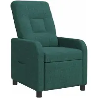 vidaXL Fauteuil relax vert foncé Tissu