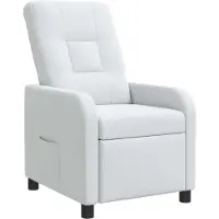 vidaXL Fauteuil relax blanc, revêtement en tissu, marque