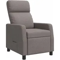 vidaXL Fauteuil inclinable Taupe Tissu