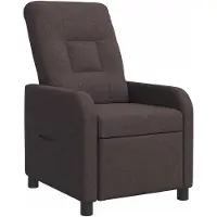 vidaXL Fauteuil relax brun foncé Tissu