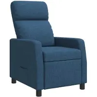 vidaXL Fauteuil club bleu en tissu