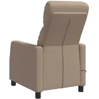 vidaXL Fauteuil de relaxation de massage , couleur cappuccino, revêtement en similicuir