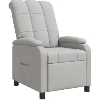 vidaXL Fauteuil , couleur gris nuage, revêtement en tissu