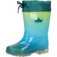 Lico Bottes en caoutchouc ' Powerlight W Blinky ' bleu / vert chiné
