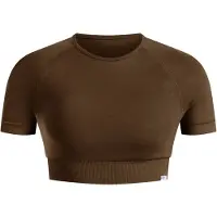 SMILODOX T-shirt ' Elna ' marron