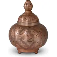 Safaary Lampe à poser marocaine en cuivre Nayelis Ø 23 x 31cm
