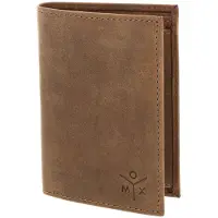 OXMOX Cuir porte-monnaie Leather RFID Protect Kombibörse Ox 2.0 Embossed Vintage Light Brown brun
