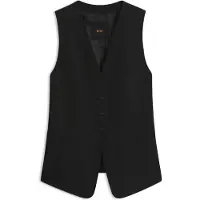 BOSS Gilet en crêpe stretch