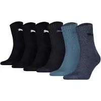 Puma Chaussettes de sport bleu / bleu foncé / noir / blanc
