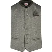 Spieth & Wensky Gilet folklorique 'Kreuzling' olive