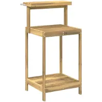 vidaXL Banc d'extérieur avec jardinière intégrée, 56,5 x 48,5 x 107 cm, en bois d'acacia massif, finition blanche