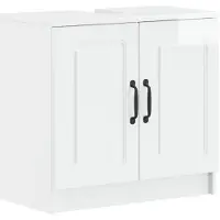 vidaXL Meuble sous-lavabo UTRECHT, blanc brillant, 59,5 x 31,5 x 59 cm