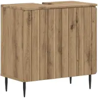 vidaXL Meuble sous-lavabo ZWOLLE, chêne artisanal, 59,5 x 31,5 x 59 cm