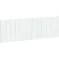 vidaXL Tête de lit murale, blanche, en panneaux de particules