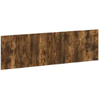 vidaXL Tête de lit murale EDE, bois imitation chêne fumé