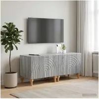 vidaXL : Meuble TV Sonoma, gris, en panneaux de particules