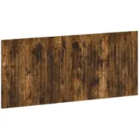 vidaXL Tête de lit murale ALKMAAR, panneau de particules en bois imitation chêne fumé