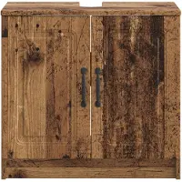 vidaXL Armoire de salle de bain UTRECHT, bois de récupération, 59,5 x 31,5 x 59 cm