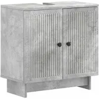 vidaXL Meuble sous-lavabo , couleur gris béton, 59,5 x 31,5 x 59 cm