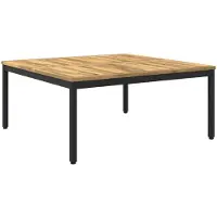 vidaXL Table basse blanche et noire, 100 x 100,5 x 45 cm