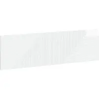 vidaXL Tête de lit murale HAARLEM, blanc brillant, panneau de particules