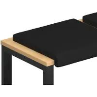 vidaXL Coussins de banquette, 4 pièces, similicuir noir, profondeur 35 cm