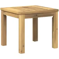 vidaXL Table basse blanche, 40 x 40,5 x 36 cm, en bois d'acacia massif