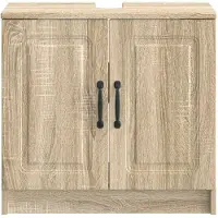 vidaXL Meuble sous-lavabo , modèle UTRECHT, en chêne Sonoma, dimensions : 59,5 x 31,5 x 59 cm