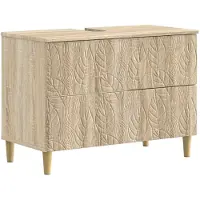 vidaXL Meuble sous-lavabo , modèle DELFT, en chêne Sonoma, dimensions : 82 x 41 x 59 cm