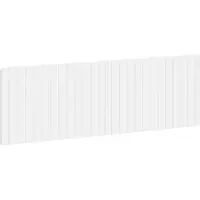vidaXL Tête de lit murale ZWOLLE, blanche, en panneaux de particules