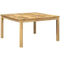 vidaXL Table basse blanche, 80 x 80,5 x 45 cm, en bois d'acacia massif