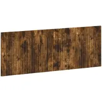 vidaXL Tête de lit murale ALKMAAR, panneau de particules en bois imitation chêne fumé