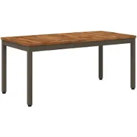 vidaXL Table basse en bois naturel et couleur café, 50 x 100,5 x 45 cm