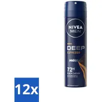 Nivea MEN - Déodorant Spray - Deep Espresso - 150 ml - Advantage pack - 12 pièces