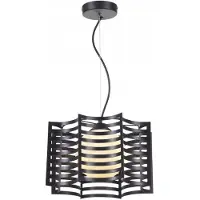 REALITY IMPORT Suspension Laria noire 1xE27x40W en métal, dimensions : 120x30x30 cm, IP20, Reality