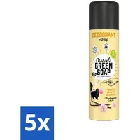 Marcels Green Soap Marcel's Green Soap - Déodorant Spray - Vanille & Fleur de Cerisier - Fraîcheur longue durée - 150 ml - Pack avantage - 5 pièces