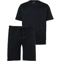 JP 1880 Bauchfit Pyjama noir,