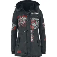 E.M.P. Merchandising Handelsgesellschaft Manteau d'hiver de - She Rules - S - XXL - pour Femme - gris - Taille M