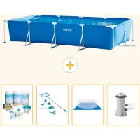 Intex Piscine rectangulaire hors sol - 450x220x84 cm - Composée de 5 parties - Modèle S20848