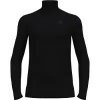 Odlo - Première couche technique - BL Top Turtle Neck LS Half Zip Active Warm Eco M Black pour Homme - Taille M - Noir