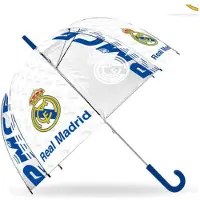 Kids Euroswan Unisexe, Parapluie, Real Madrid manual umbrella 46cm, Transparent